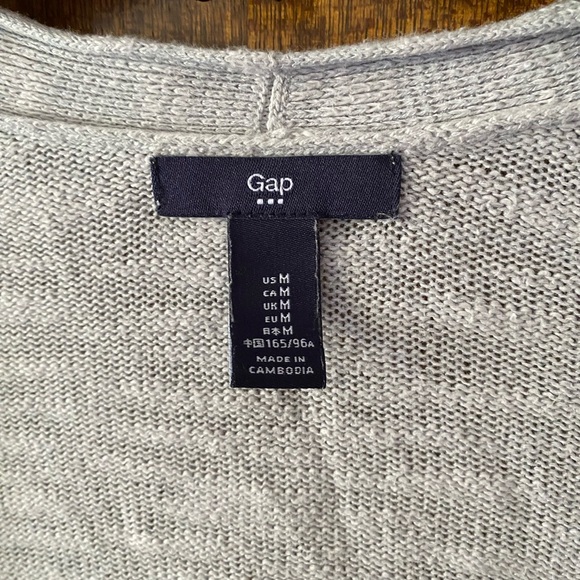 Size M Gap Grey Knit Cardigan - Picture 2 of 4